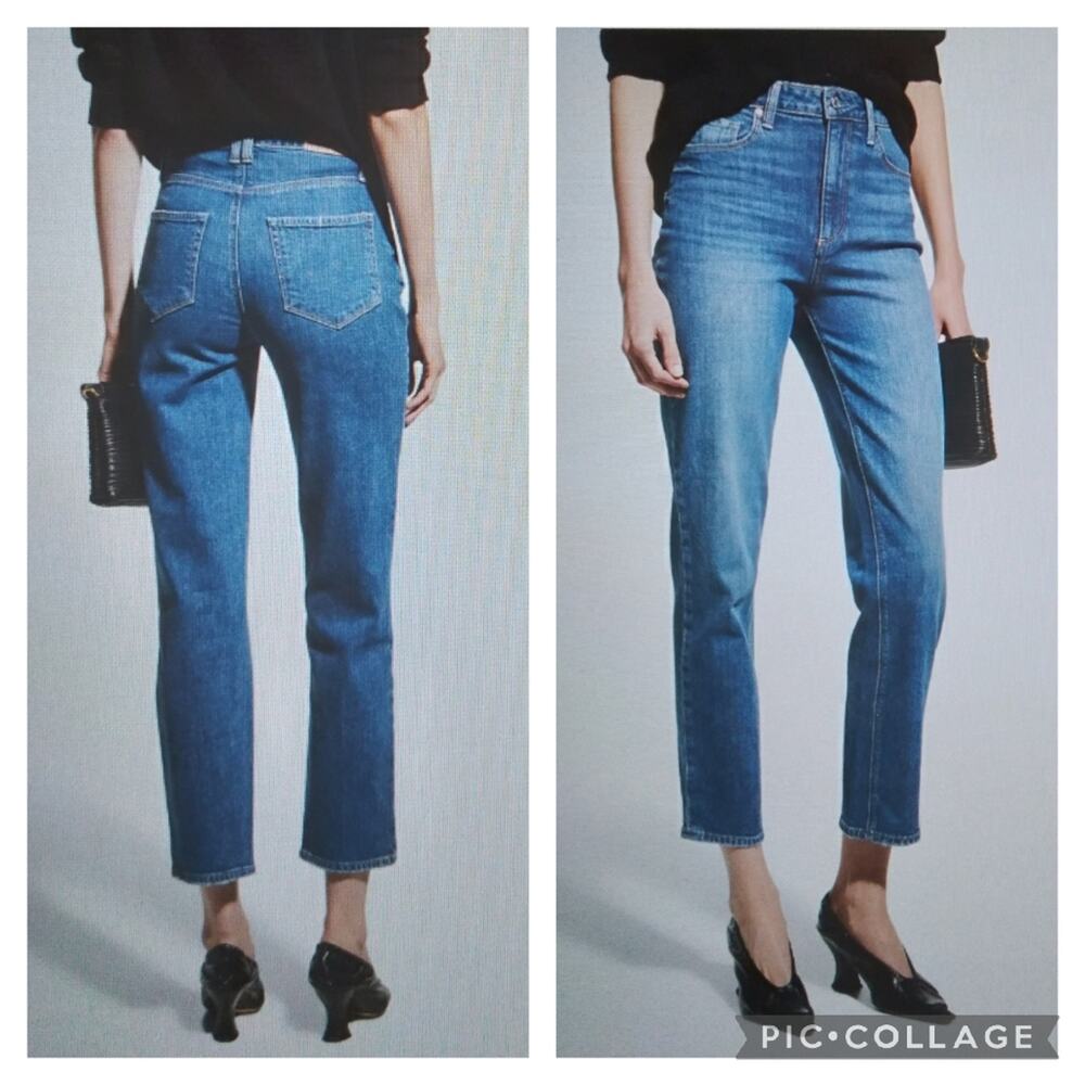 PAIGE × Rosie High Waist Straight Leg sz 24   J445